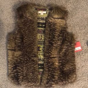 Target Faux fur vest.